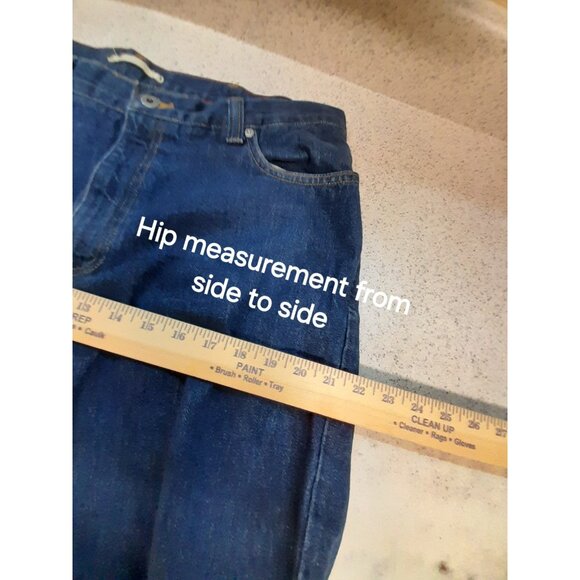 Vintage LL Bean Mens Natural Fit 35X30 Straight Leg Medium Wash Jeans - Picture 12 of 14